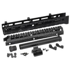 5KU 292mm Erweitertes M-LOK Universal Handschutz Kit Schienen System Geeignet für LCT GHK CYMA D-BOYS E&L AK47 AK74 Serie Gewehre Airsoft Schwarz