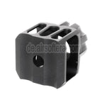 5KU CNC Aluminium LAF-24 Stil Mündungsbremse Mündungsfeuerdämpfer Geeignet für +24mm CW Clockwise Thread Barrel Gewehre Airsoft Schwarz