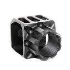 5KU CNC Aluminium LAF-24 Stil Mündungsbremse Mündungsfeuerdämpfer Geeignet für +24mm CW Clockwise Thread Barrel Gewehre Airsoft Schwarz