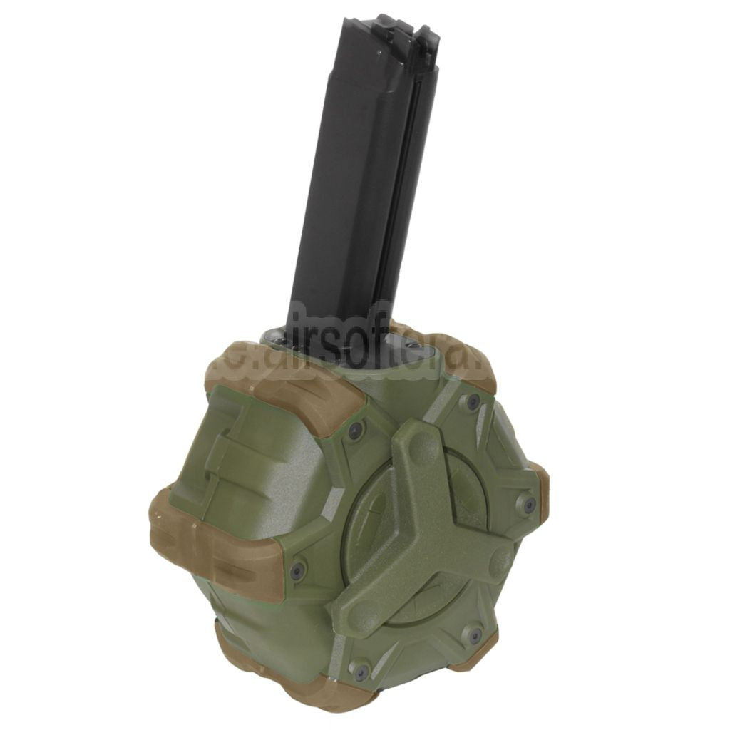 WE (WE-TECH) 350rd Gas Trommelmagazin Geeignet für WE PCC Type 888 888C RARS R5C M4 M16 Serie GBB Gewehre Airsoft