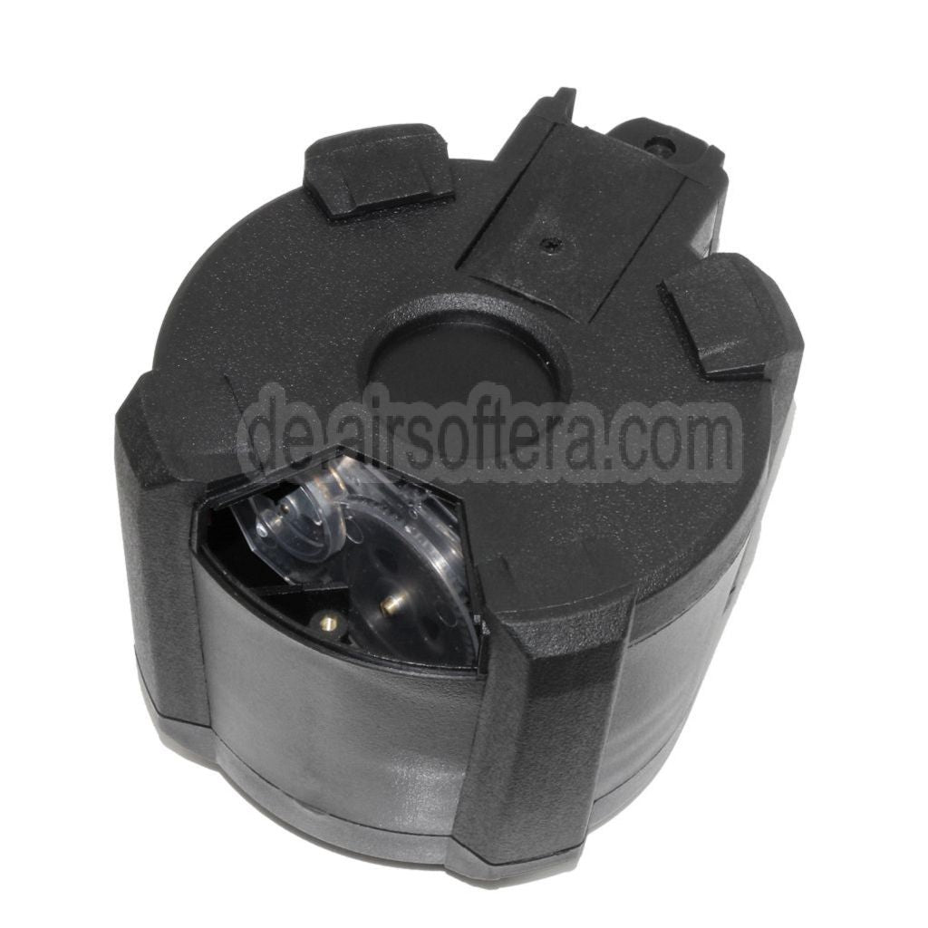 BATTLEAXE 1400rd Elektrisch Trommelmagazin Geeignet für CYMA Golden Eagle Double Eagle Tokyo Marui M870 Schrotflinte Airsoft Schwarz