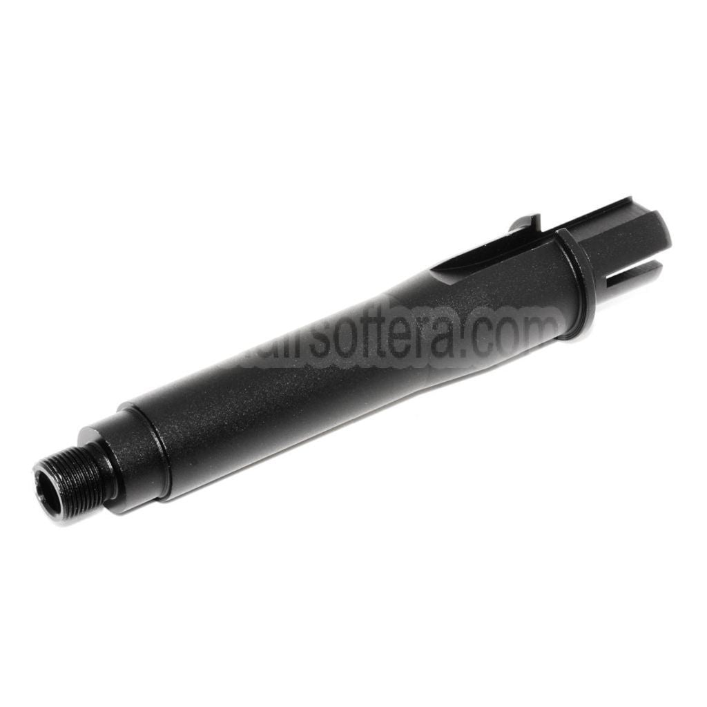 CYMA 4.5 Zoll Aluminium Kurz Außenlauf Verbindungsrohr -14mm CCW Gegen den Uhrzeigersinn Geeignet für M4 M16 AEG Gewehre Airsoft Schwarz
