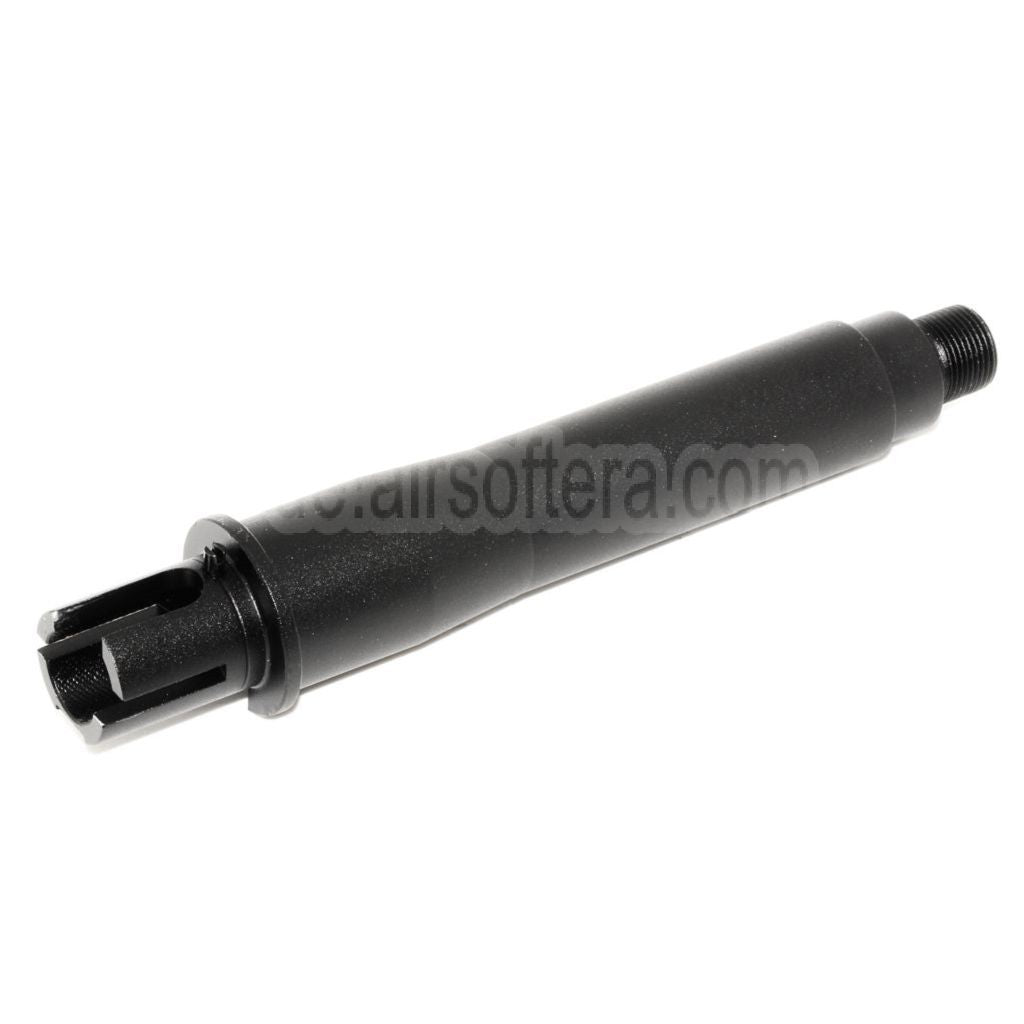 CYMA 4.5 Zoll Aluminium Kurz Außenlauf Verbindungsrohr -14mm CCW Gegen den Uhrzeigersinn Geeignet für M4 M16 AEG Gewehre Airsoft Schwarz