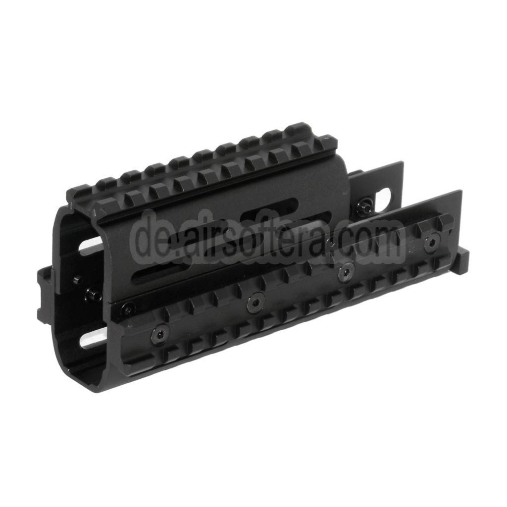 CYMA 155mm Aluminum Obere Untere RIS Handschutz Schienen System Geeignet für D-Boys G&P Classic Army E&C AY CYMA AK Serie AEG Gewehre Airsoft Schwarz