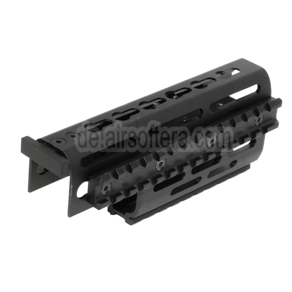 CYMA 155mm Aluminum Obere Untere RIS Handschutz Schienen System Geeignet für D-Boys G&P Classic Army E&C AY CYMA AK Serie AEG Gewehre Airsoft Schwarz