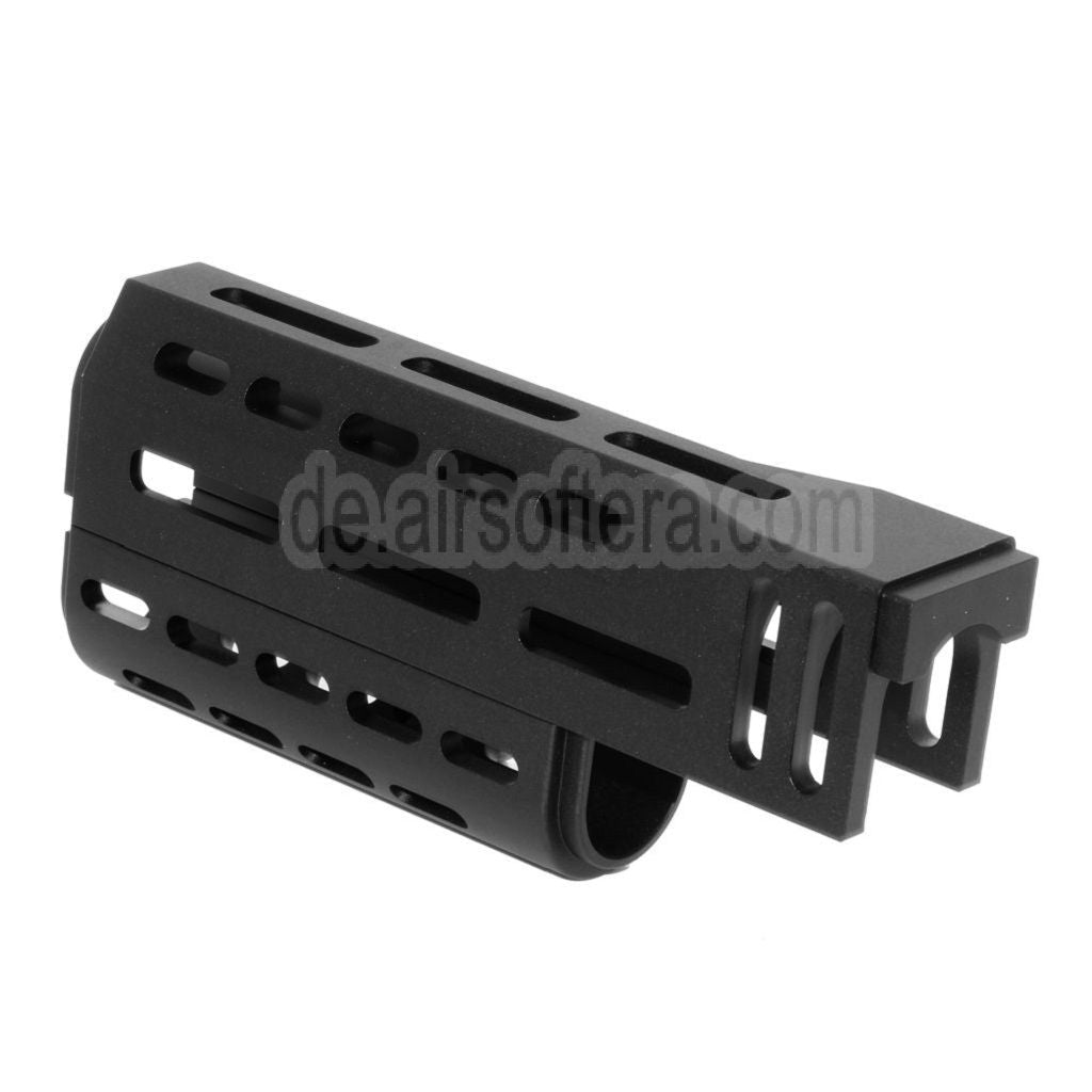CYMA 155mm CNC Aluminum Obere Untere M-LOK Handguard Typ-A Geeignet für E&L CYMA Tokyo Marui AK47 Serie AEG Gewehre Airsoft Schwarz
