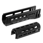 CYMA 155mm CNC Aluminum Obere Untere M-LOK Handguard Typ-A Geeignet für E&L CYMA Tokyo Marui AK47 Serie AEG Gewehre Airsoft Schwarz