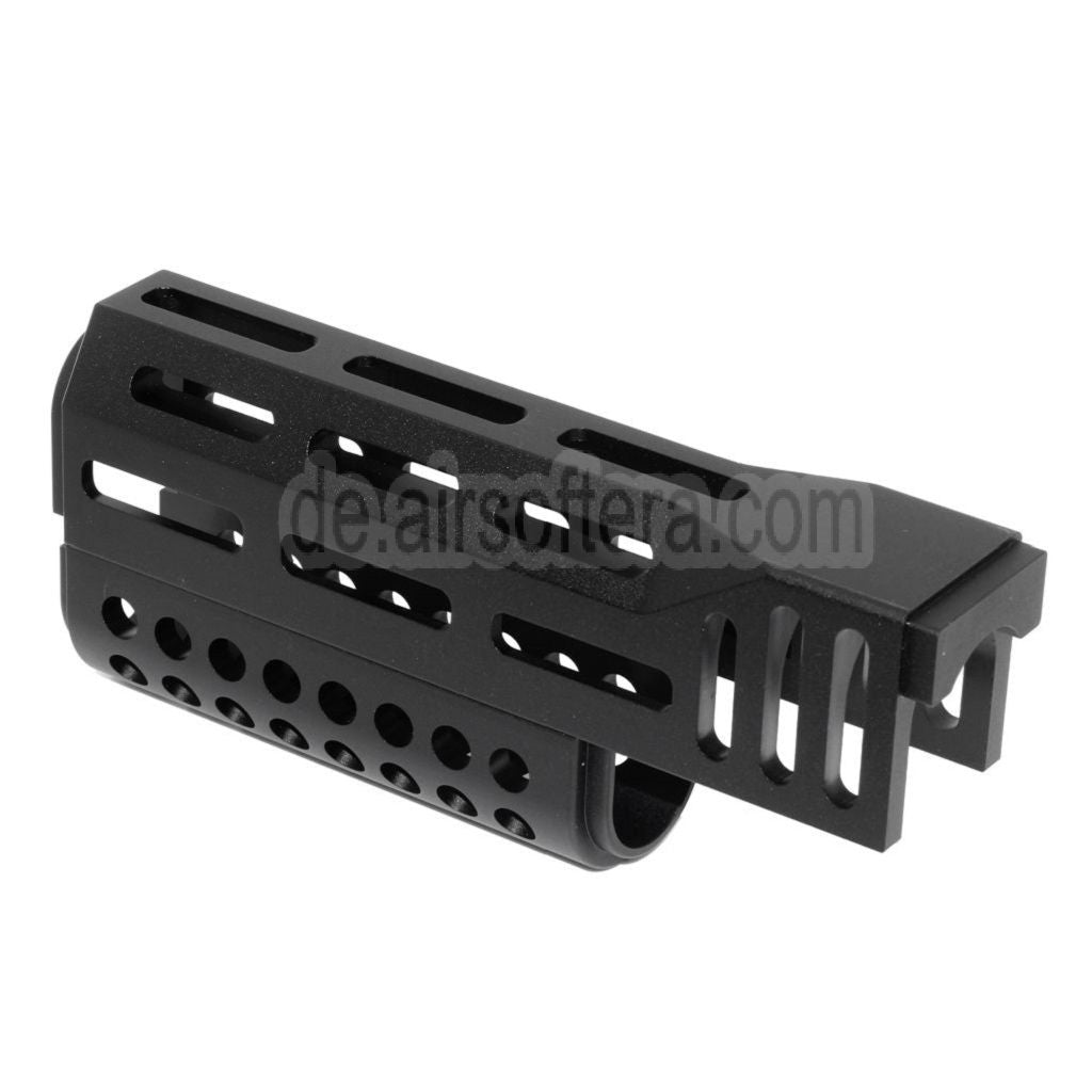 CYMA 155mm CNC Aluminum Obere Untere M-LOK Handguard Typ-B Geeignet für CYMA AK47 Serie AEG Gewehre Airsoft Schwarz