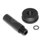 5KU DTK PUTNIK Schalldämpfer Attrappenadapter für Schalldämpfer +36mm CW Gewinde im Uhrzeigersinn schwarz