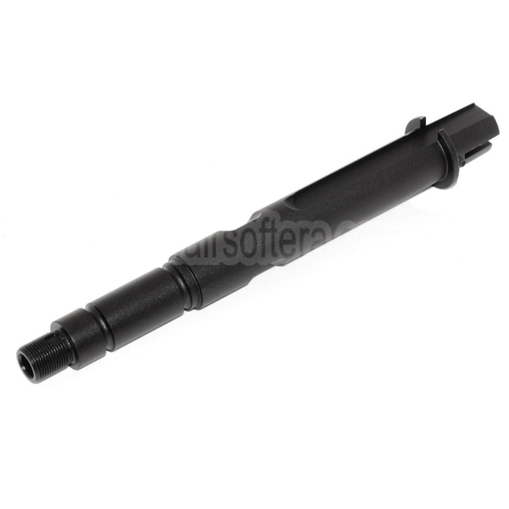 E&C 7.75/8.5 Zoll Aluminium Außenlauf -14mm CCW Gegen den Uhrzeigersinn Geeignet für E&C 416 G-Stil Serie AEG Gewehre Airsoft Schwarz