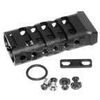 5KU CNC Aluminium KeyMod M-LOK Ultraleichter Vertikalgriff Typ-2 Schwarz