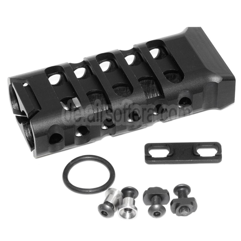 5KU CNC Aluminium KeyMod M-LOK Ultraleichter Vertikalgriff Typ-2 Schwarz