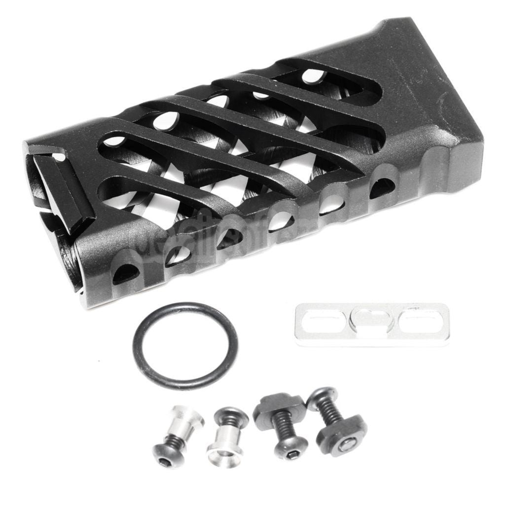 5KU CNC Aluminium KeyMod M-LOK Ultraleichter Vertikalgriff Typ-2 Schwarz