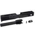 E&C Metall Schlittenlauf Set mit Kimme Geeignet für E&C G18C GBB Pistolen Airsoft Schwarz