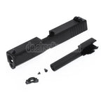 E&C Aluminum Laufschlitten Set Geeignet für E&C Tokyo Marui G19 Serie GBB Pistolen Airsoft Schwarz