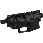 E&C MUR Stil Oberer Untere Metall Körperempfänger mit 20mm Oberschiene Geeignet für E&C Tokyo Marui QD V2 Getriebe M4 M16 Serie AEG Gewehre Airsoft Schwarz