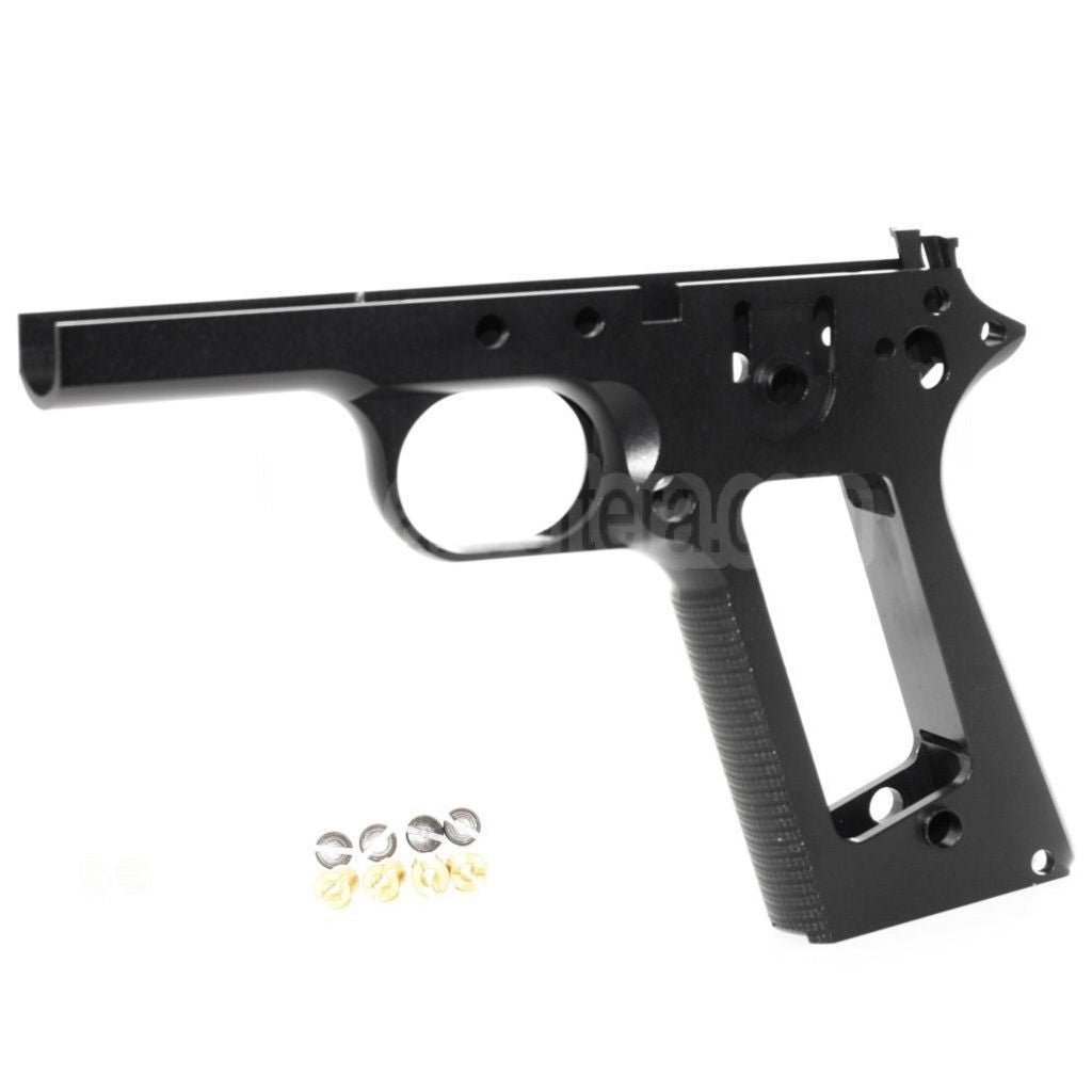 KF Airsoft CNC Aluminum Unterer Rahmen Geeignet für Tokyo Marui M1911 Serie GBB Pistolen Schwarz