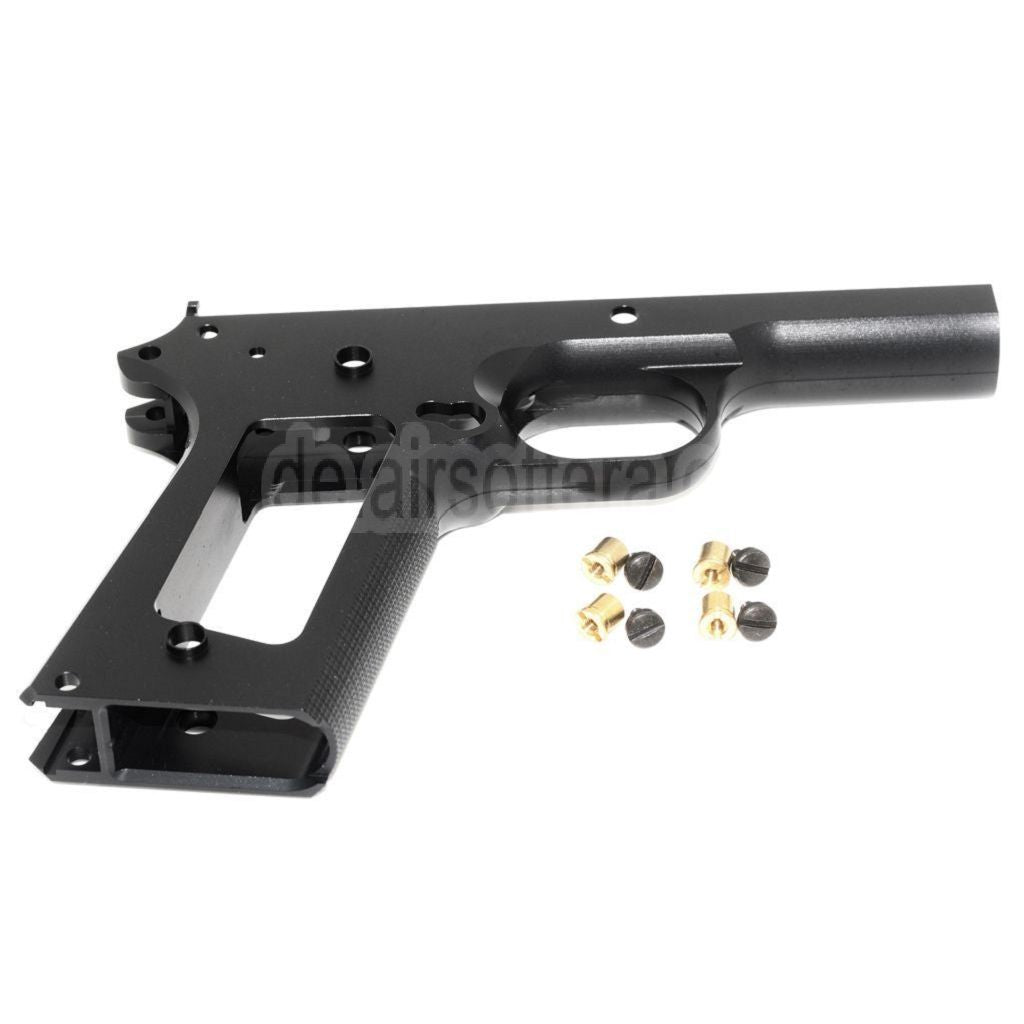 KF Airsoft CNC Aluminum Unterer Rahmen Geeignet für Tokyo Marui M1911 Serie GBB Pistolen Schwarz