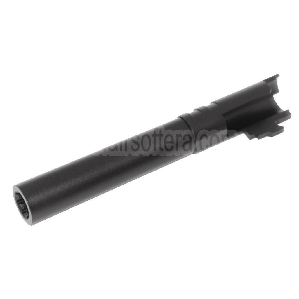 KF Airsoft CNC Aluminum Bull Stild Äußerer Lauf +11mm CW im Uhrzeigersinn Geeignet für AW WE Tokyo Marui Hi-Capa 5.1 GBB Pistolen