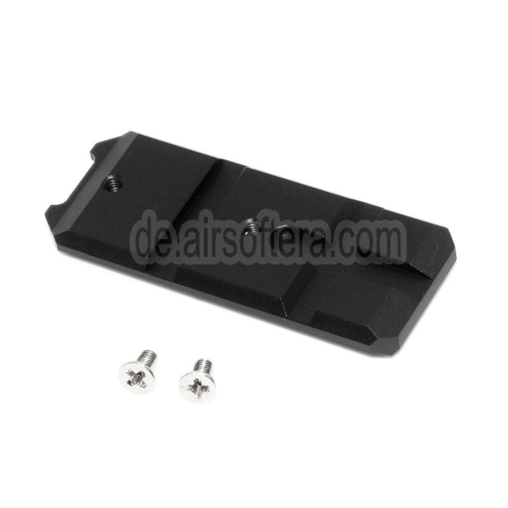 KF Airsoft CNC Aluminum Untere Rahmen Schienenplatte Geeignet für Tokyo Marui Hi-Capa Serie GBB Pistolen