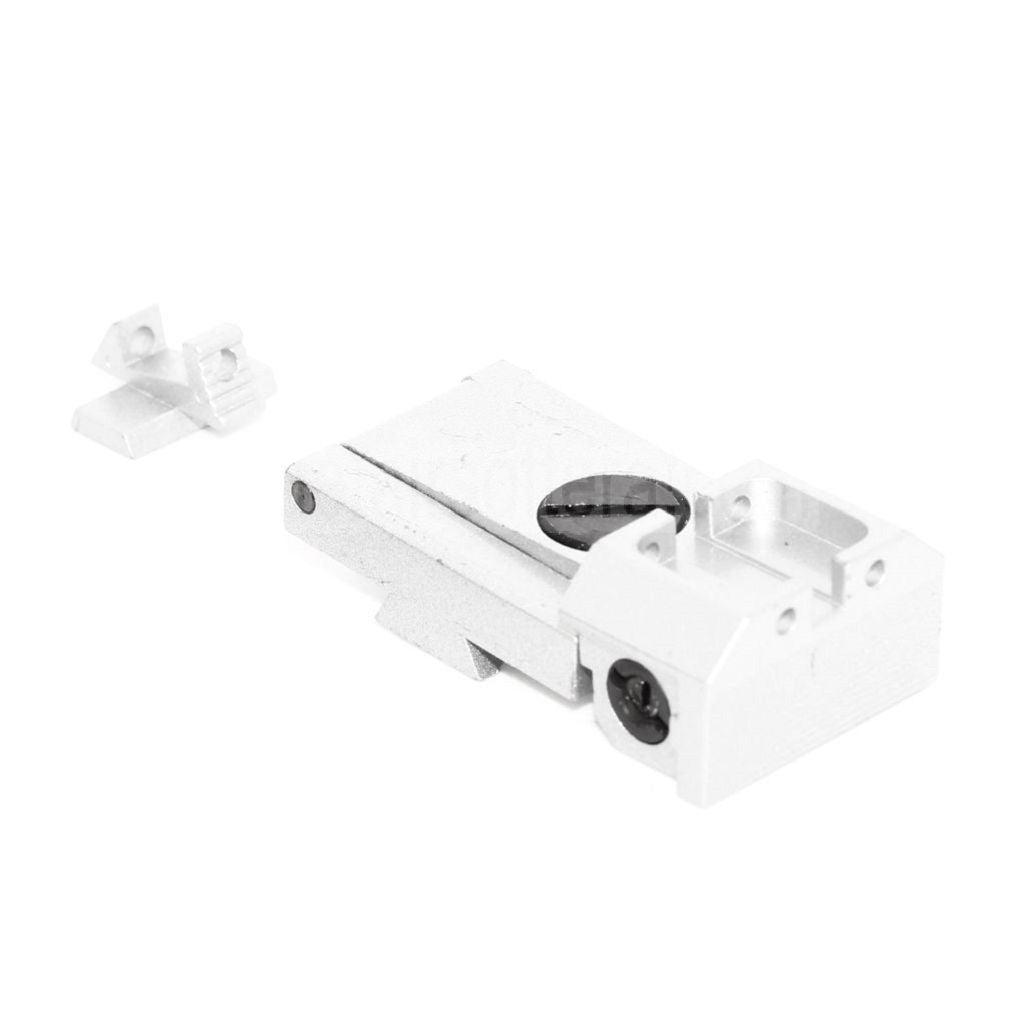 KF Airsoft CNC Stahl Vorder Hintervisier set Geeignet für KJ AW WE Tokyo Marui Hi-Capa Serie GBB Pistolen