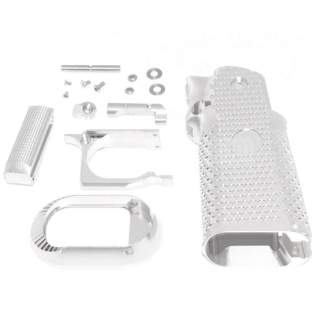 KF Airsoft CNC Aluminum Griff Set Geeignet für ARMY ARMAMENT R501 R601 R603 EMG AW WE Tokyo Marui Hi-Capa Serie GBB Pistolen