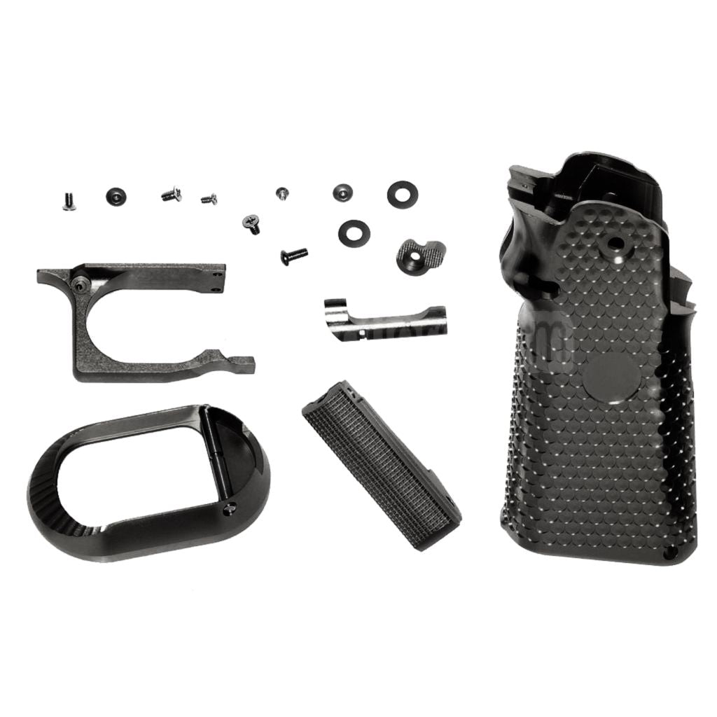 KF Airsoft CNC Aluminum Griff Set Geeignet für ARMY ARMAMENT R501 R601 R603 EMG AW WE Tokyo Marui Hi-Capa Serie GBB Pistolen