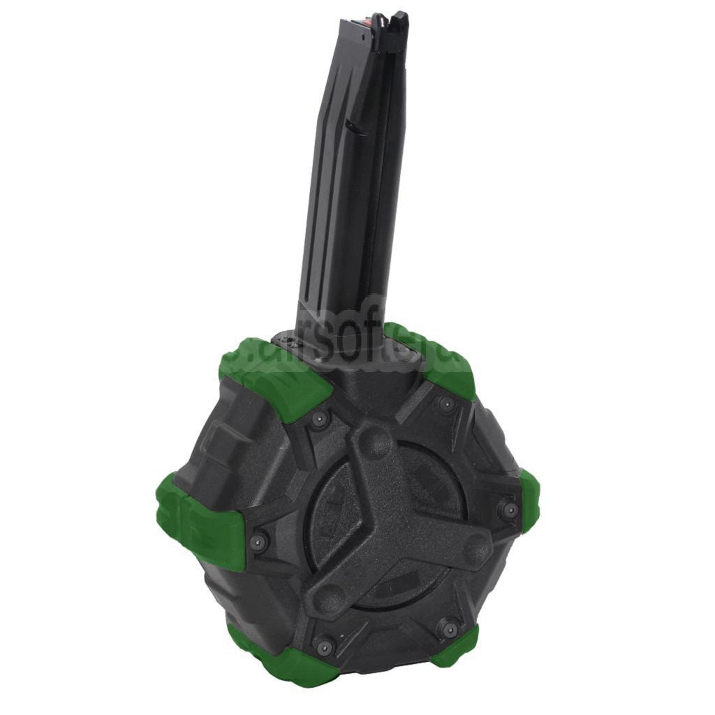 Armorer Works AW Custom 350rd Gas Adaptive Trommelmagazin Geeignet für Hi-Capa GBB Pistolen Airsoft