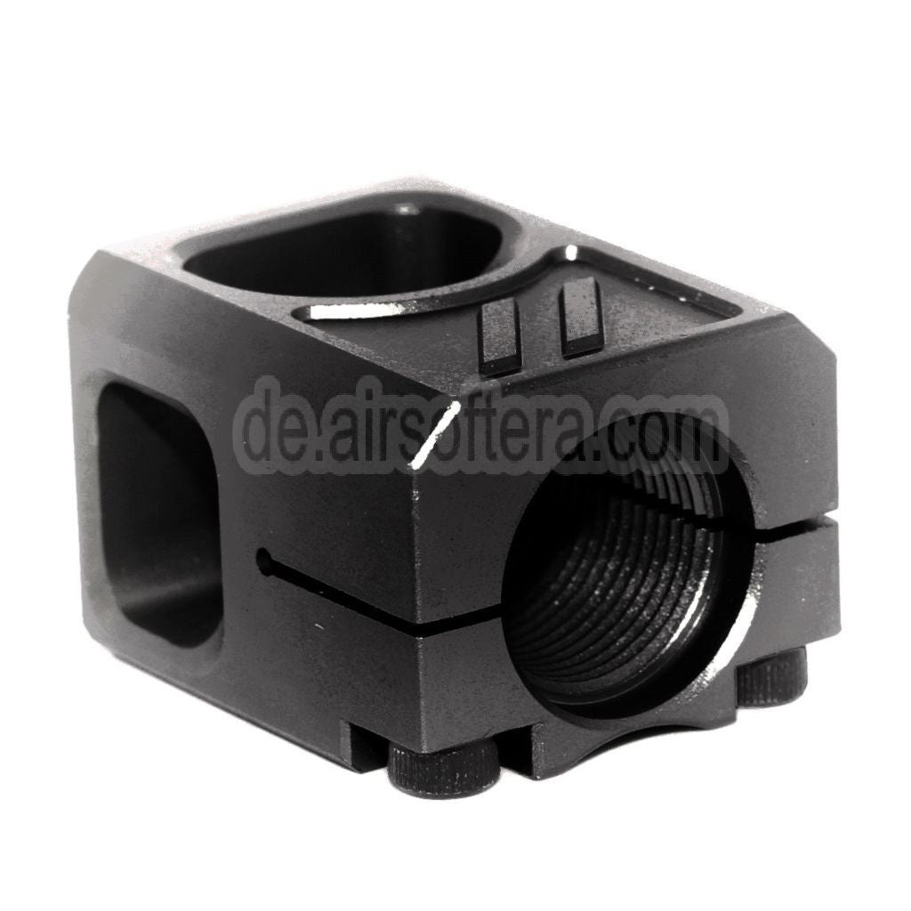 5KU CNC Aluminium Kompensator V2 -14mm CCW gegen den Uhrzeigersinn Geeignet für G17 GBB Pistolen Airsoft