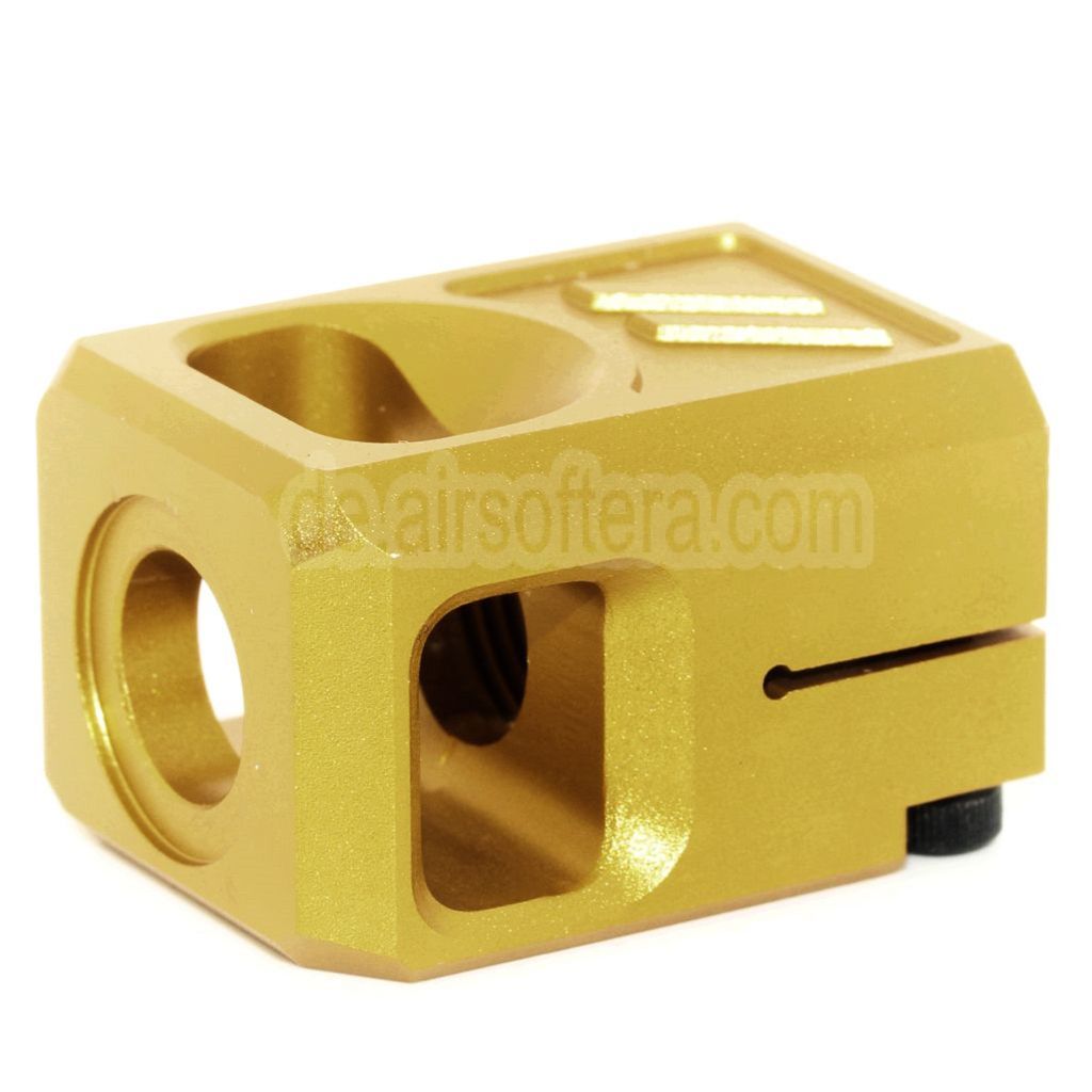 5KU CNC Aluminium Kompensator V2 -14mm CCW gegen den Uhrzeigersinn Geeignet für G17 GBB Pistolen Airsoft