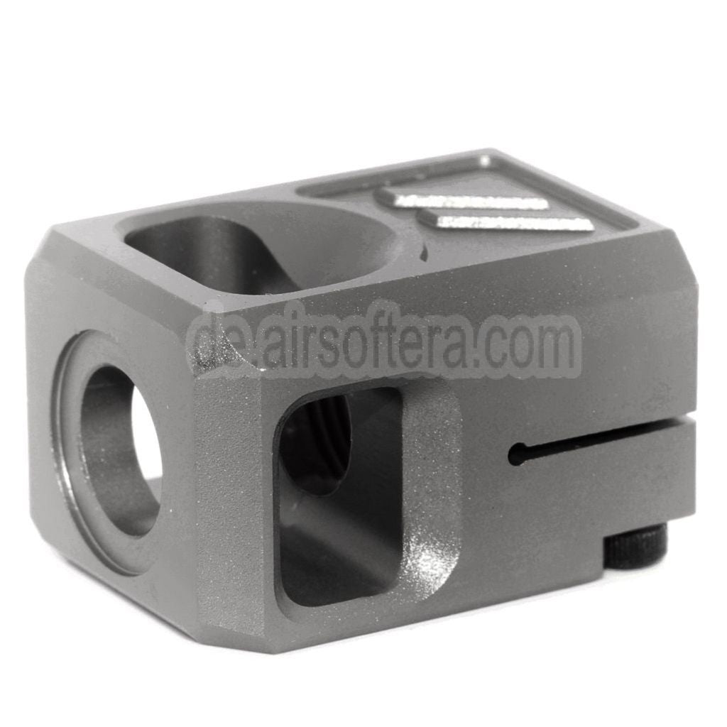 5KU CNC Aluminium Kompensator V2 -14mm CCW gegen den Uhrzeigersinn Geeignet für G17 GBB Pistolen Airsoft