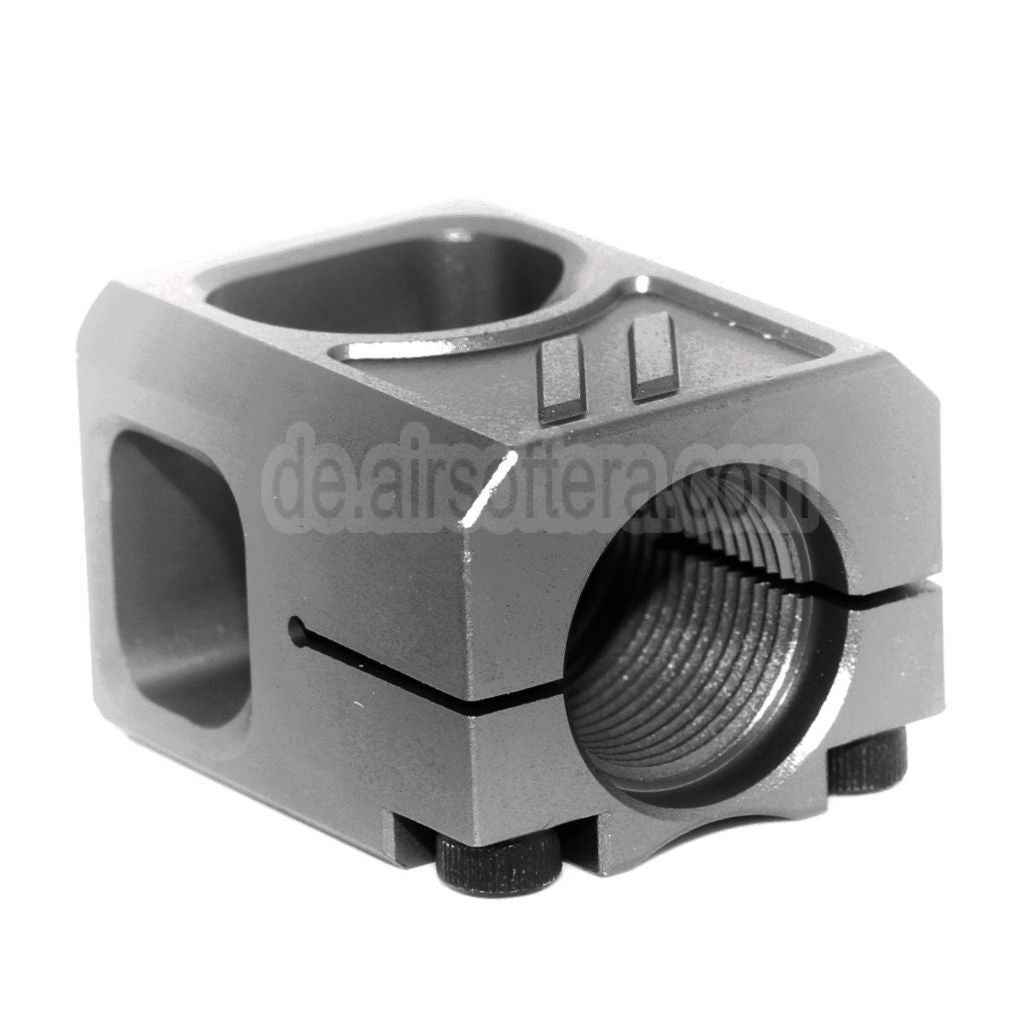 5KU CNC Aluminium Kompensator V2 -14mm CCW gegen den Uhrzeigersinn Geeignet für G17 GBB Pistolen Airsoft