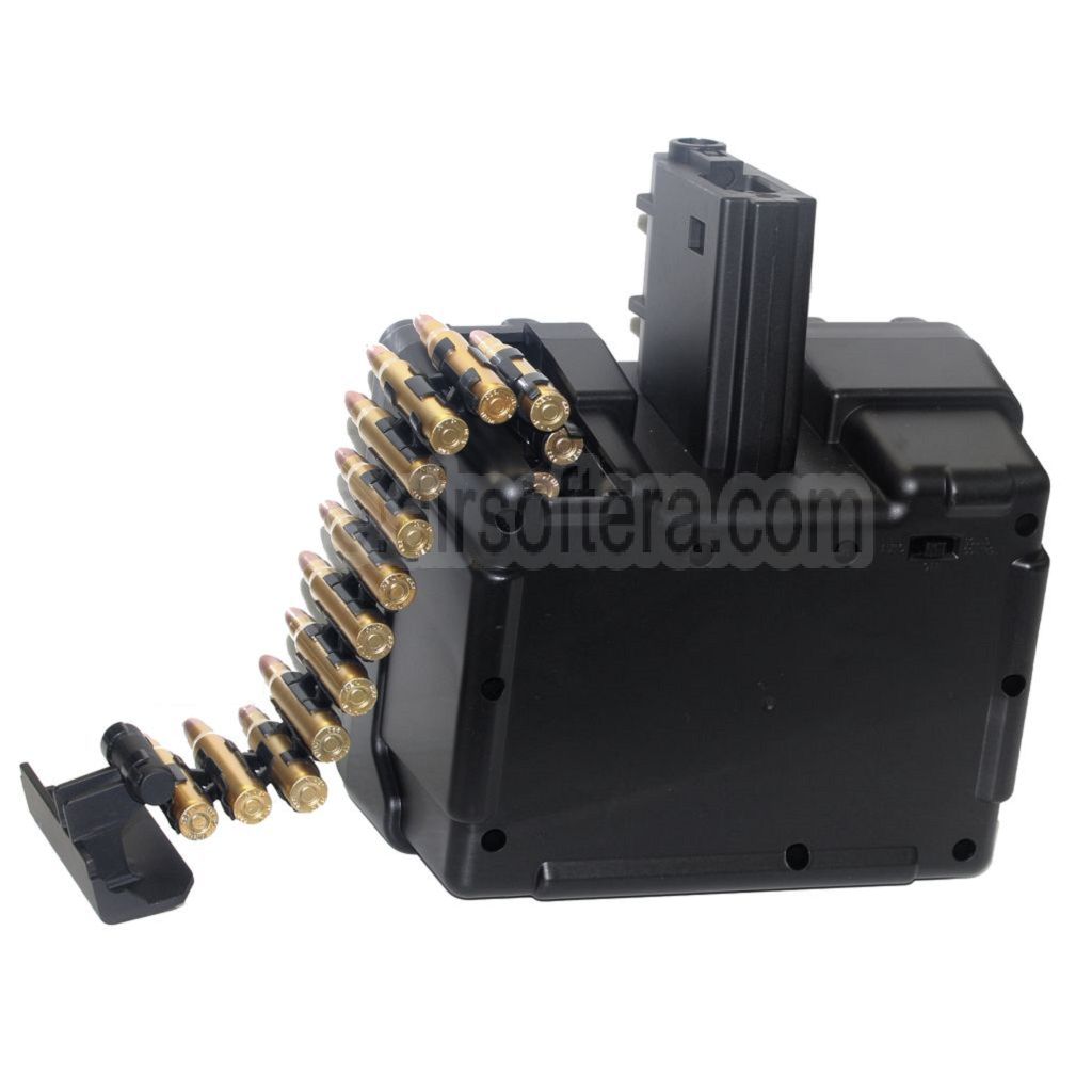 Golden Eagle 2600rd Elektrisch Trommelmagazin Geeignet für Golden Eagle FightLite MCR LMG M4 Serie AEG Gewehre Airsoft Schwarz