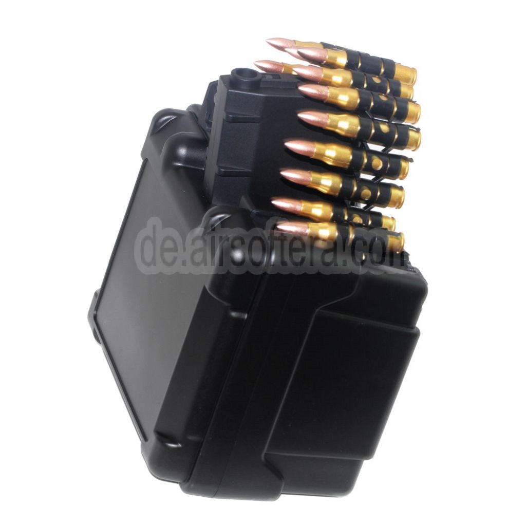 Golden Eagle 2600rd Elektrisch Trommelmagazin Geeignet für Golden Eagle FightLite MCR LMG M4 Serie AEG Gewehre Airsoft Schwarz