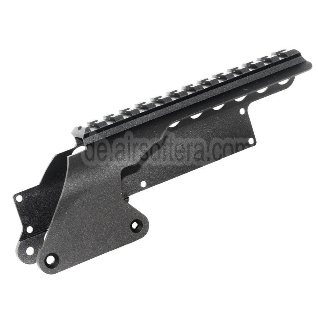 Golden Eagle Obere Schienenmontage Geeignet für Golden Eagle Tokyo Marui M870 Gas Pump Action Schrotflinte Airsoft Schwarz