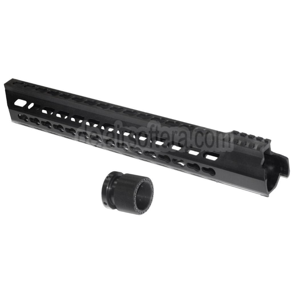 Golden Eagle 390mm Aluminum Free Float Keymod RAS Handschutz Schienen System Geeignet für Golden Eagle 3202 M200 Sniper Gewehre Airsoft Schwarz