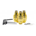 APS HAKKOTSU 3 Stück Thunder B Co2 Schall Granate Gold Pineapple Stielhandgranate Paket mit Kern