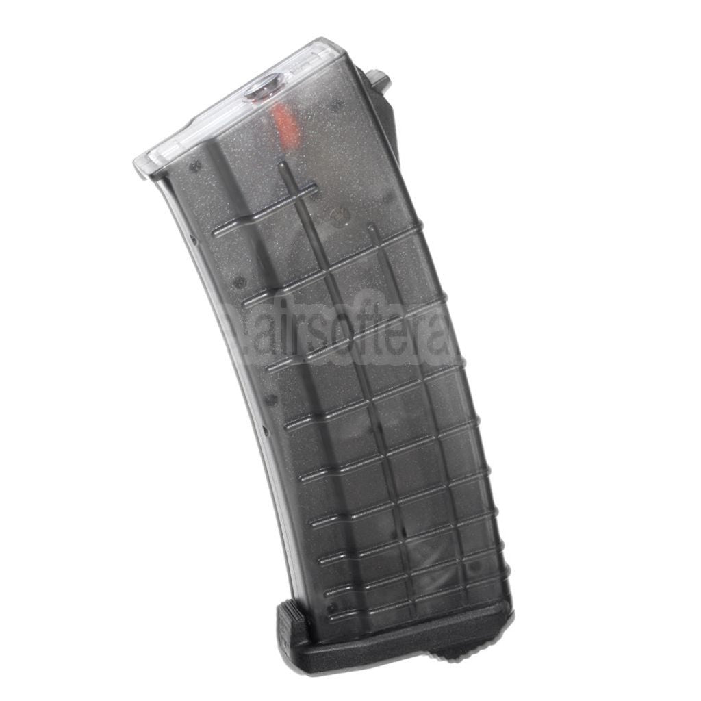 PTS 155rd TPM-AK Mid-Cap Magazin Geeignet für AK Serie AEG Gewehre Airsoft Durchscheinend Schwarz