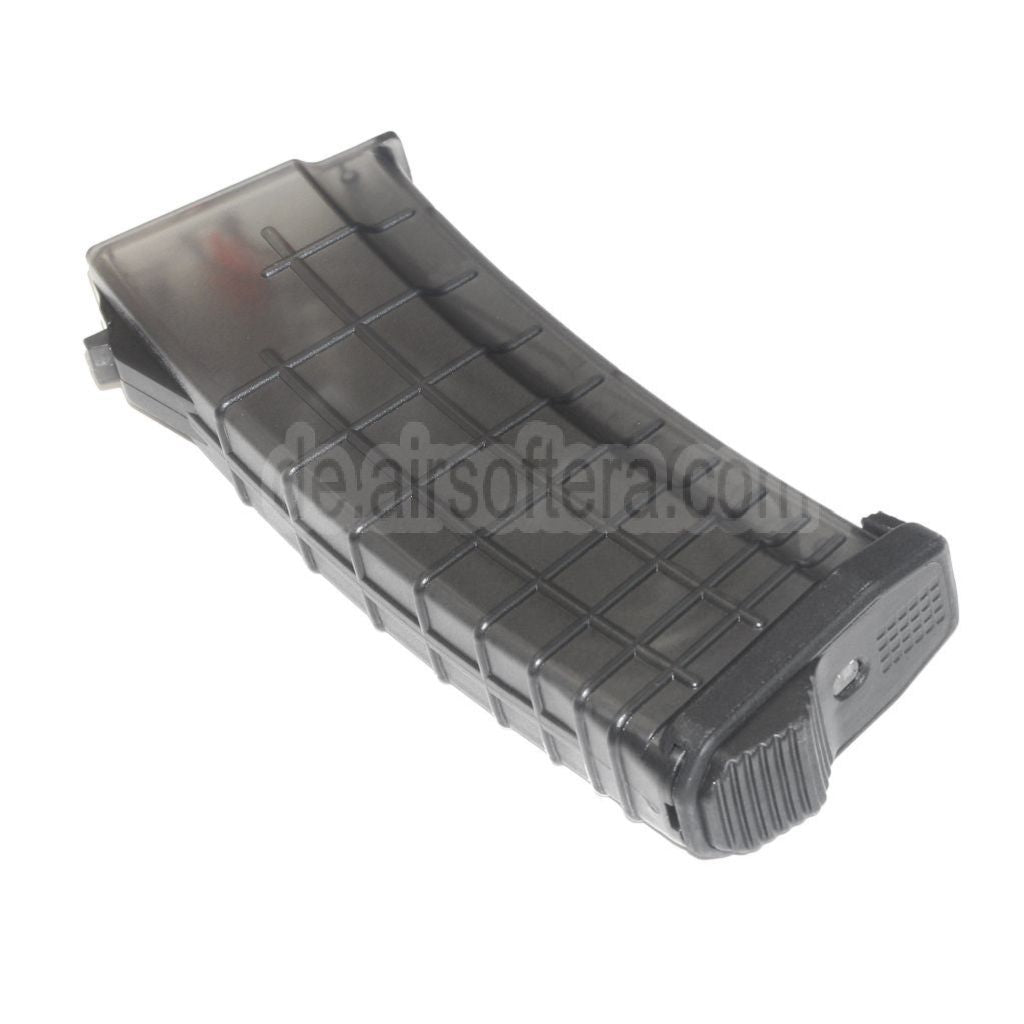PTS 155rd TPM-AK Mid-Cap Magazin Geeignet für AK Serie AEG Gewehre Airsoft Durchscheinend Schwarz