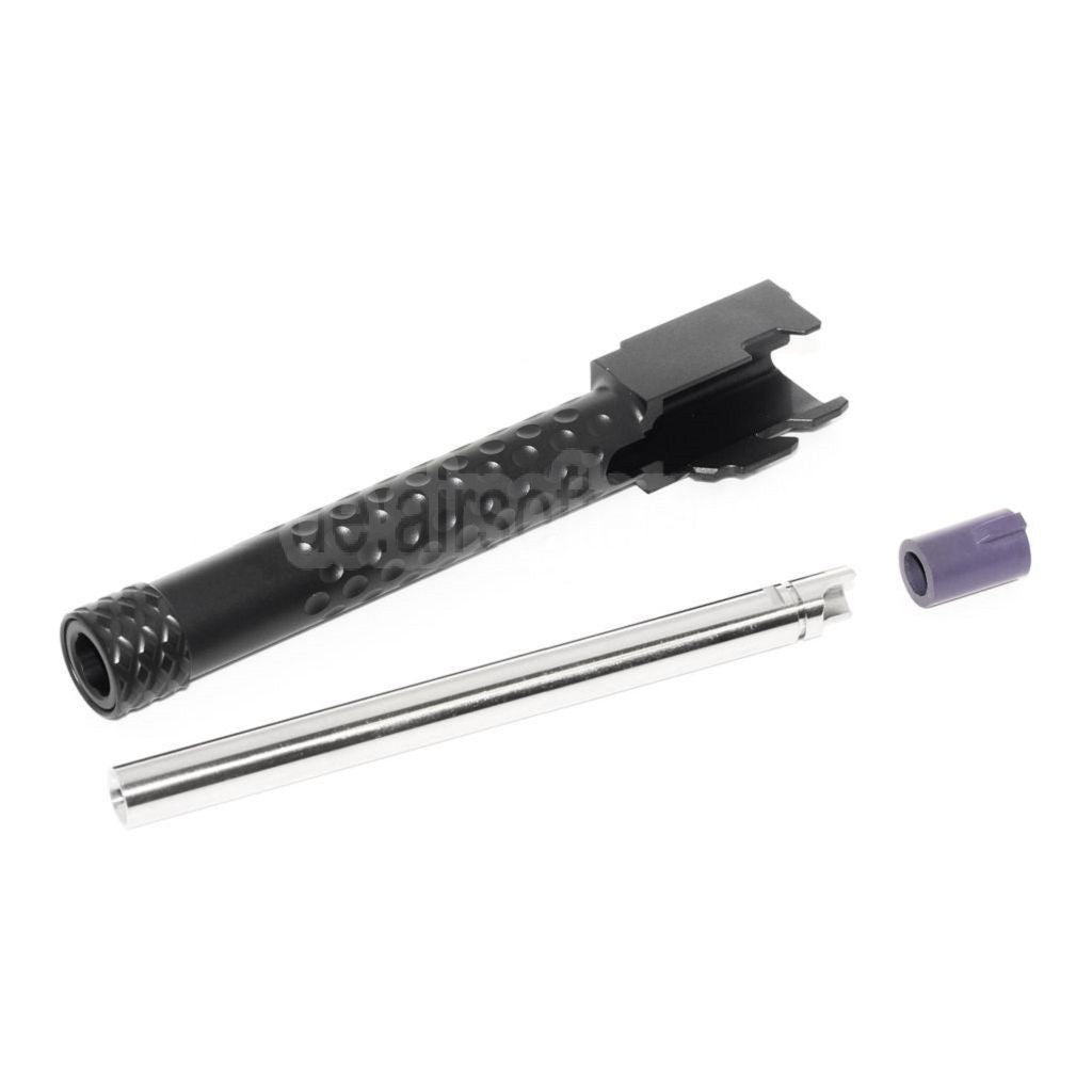 PTS Licensed ZEV Äußerer Lauf & Laylax Nine Ball 6.00mm Innen Lauf Set Geeignet für ISSC M22 EMG SAI BLU Lonewolf ZEV G&P P80 AW WE Tokyo Marui G17 Serie GBB Pistolen Airsoft
