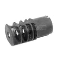 5KU 63mm RRD-4C Mündungsbremse Mündungsfeuerdämpfer Geeignet für +24mm CW Rechtsgewinde Gewehre Airsoft Schwarz