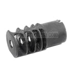5KU 63mm RRD-4C Mündungsbremse Mündungsfeuerdämpfer Geeignet für +24mm CW Rechtsgewinde Gewehre Airsoft Schwarz