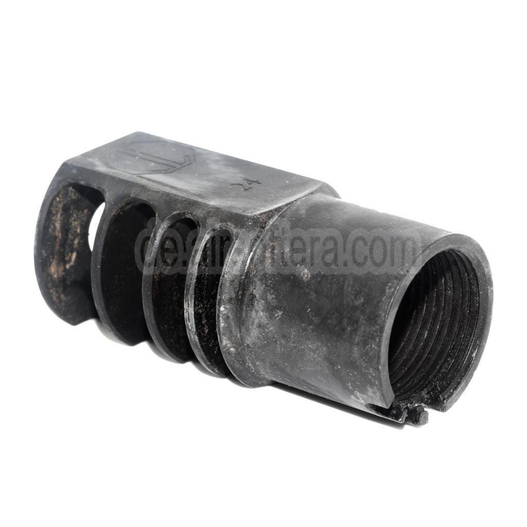 5KU 63mm RRD-4C Mündungsbremse Mündungsfeuerdämpfer Geeignet für +24mm CW Rechtsgewinde Gewehre Airsoft Schwarz