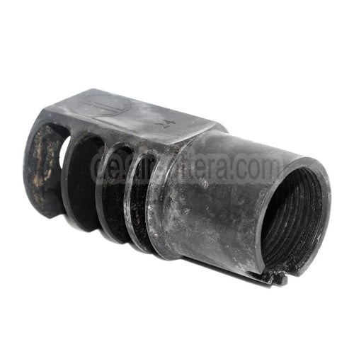 5KU 63mm RRD-4C Mündungsbremse Mündungsfeuerdämpfer Geeignet für +24mm CW Rechtsgewinde Gewehre Airsoft Schwarz