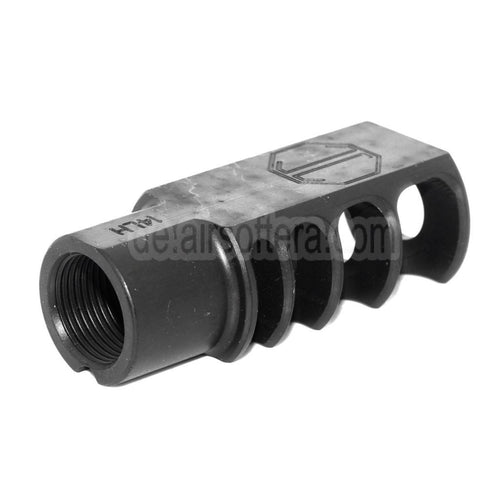5KU 53mm RRD-4C Slim Mündungsbremse Mündungsfeuerdämpfer Geeignet für -14mm CCW Gegen den Uhrzeigersinn Lauf Gewehre Airsoft Schwarz