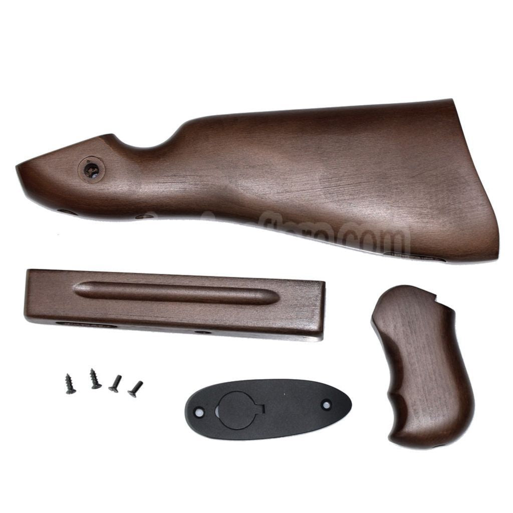 King Arms Echtholz-Umbausatz Geeignet für King Arms Thompson M1A1 Serie AEG Gewehre Airsoft