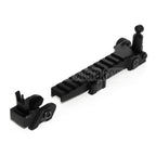DOUBLE BELL KAC Stil Klappvisierschienensatz Geeignet für G36 Serie AEG GBB Gewehre Airsoft Schwarz