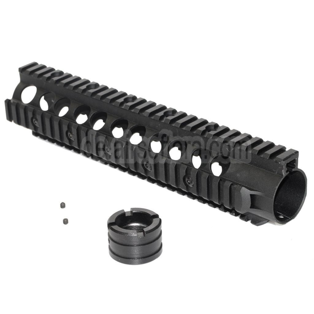 CYMA 10.5 Zoll 265mm Aluminum Oberes Schneiden RAS Handschutz Schienen System Geeignet für CYMA G&P VFC King Arms Tokyo Marui M4 AEG GBB Gewehre Airsoft Schwarz