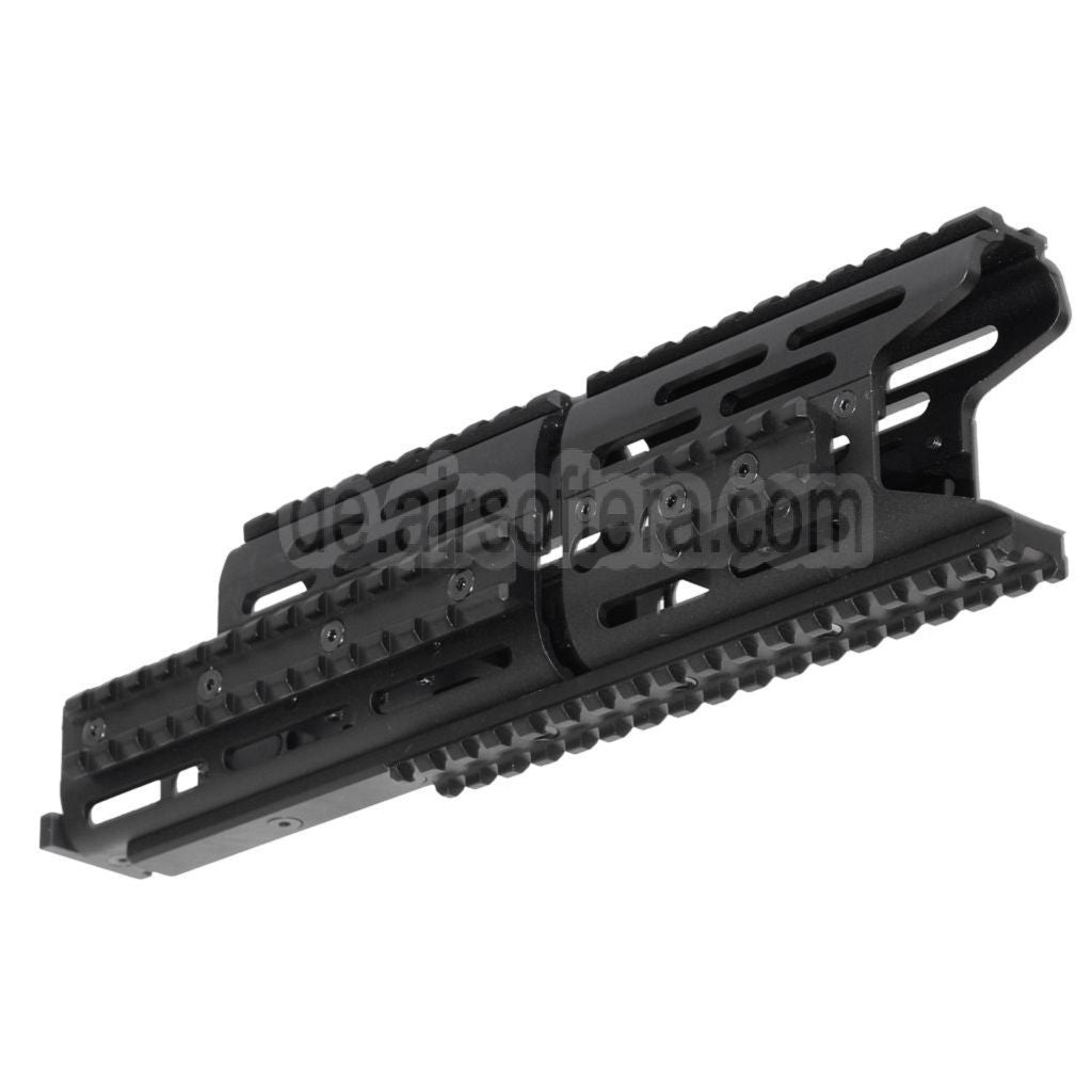 CYMA 276mm Aluminum AK Modular KeyMod RIS Handschutz Schienen System Geeignet für CYMA E&L Tokyo Marui AK Serie AEG Gewehre Airsoft Schwarz