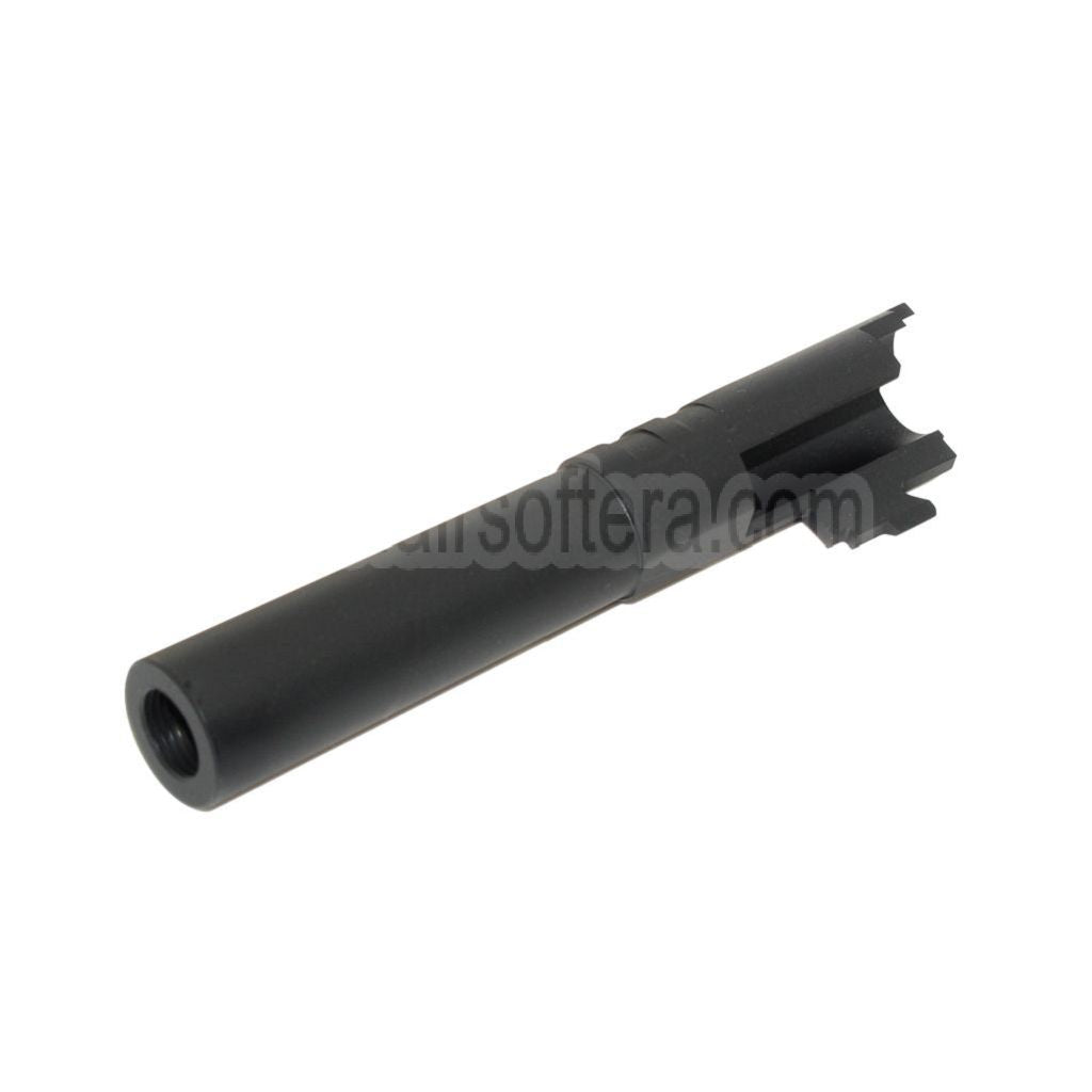 5KU 4.3 Zoll Edelstahl Äußerer Lauf +11mm CW im Uhrzeigersinn Geeignet für Tokyo Marui Hi-Capa 4.3 GBB Pistolen Airsoft
